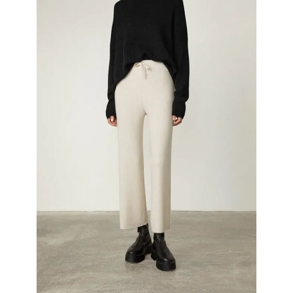 Lisa Yang heather cashmere trousers cream XS